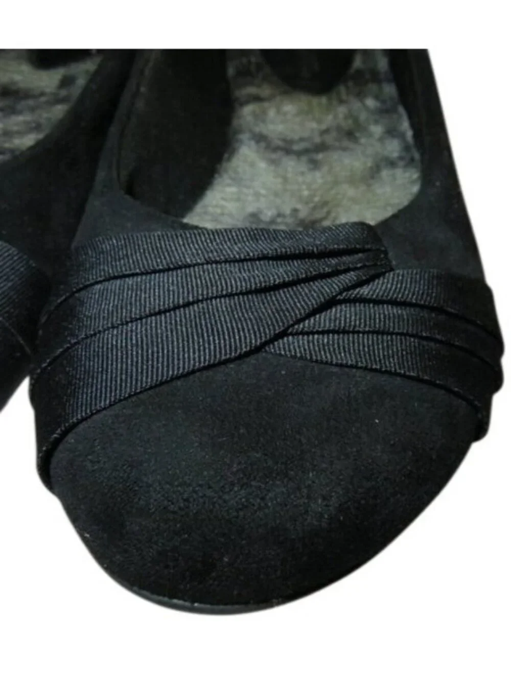 Hotcakes Black Vegan Suede Leather Ballet Flats 8.5